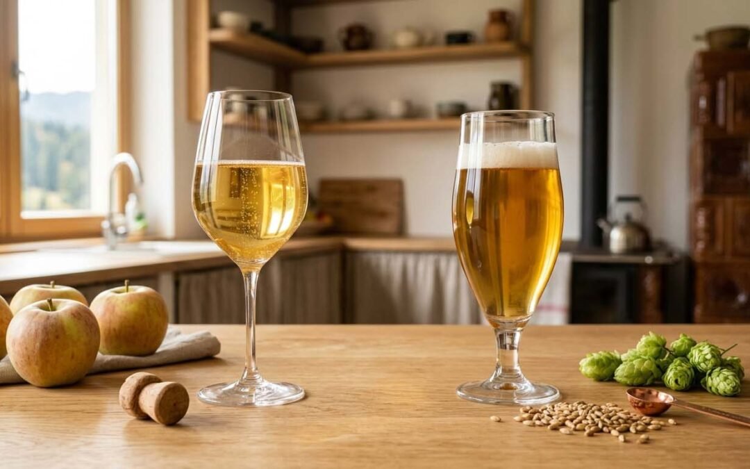 Cidru vs. bere: care este diferența?